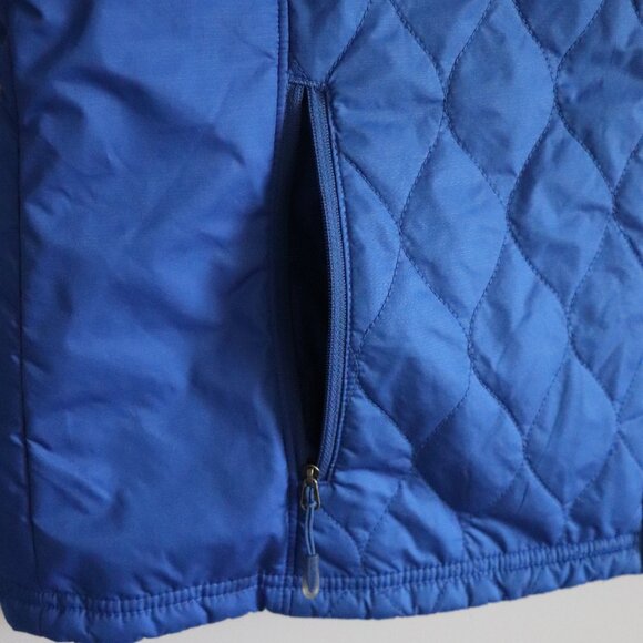 L.L. Bean Womens Blue Lrg Reversible Insulated Quilted Full Zip Lightweight Vest - Picture 10 of 16